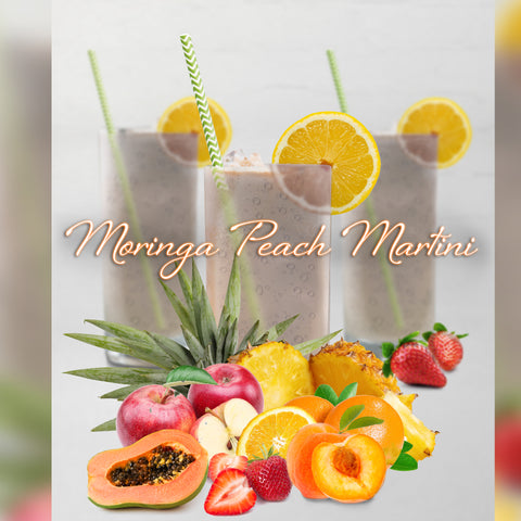 Moringa Iced Tea Peach Martini