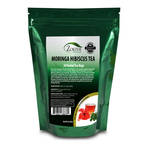 Moringa Hibiscus Tea Bags