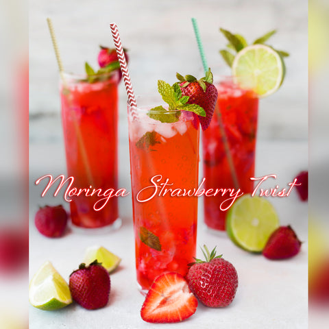 Moringa Iced Tea Strawberry Twist