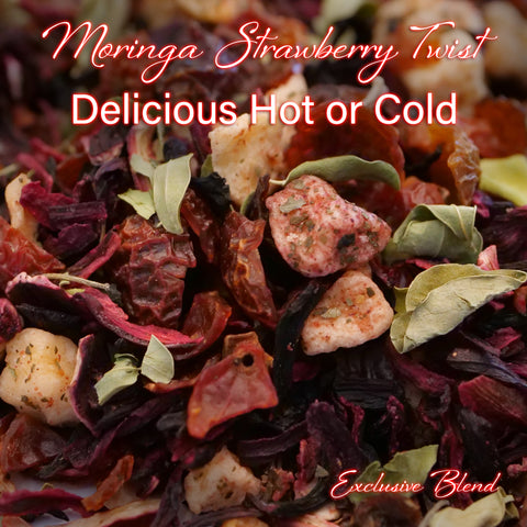 Moringa Iced Tea Strawberry Twist